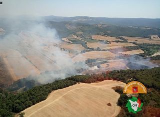 L'incendio a Suvereto
