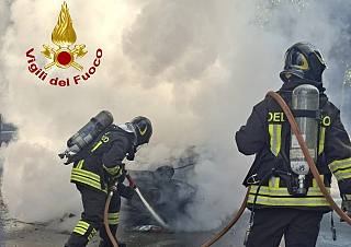 L'intervento dei vigili del fuoco