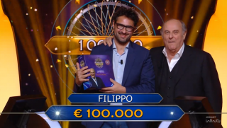 Filippo Ciavoli con Gerry Scotti