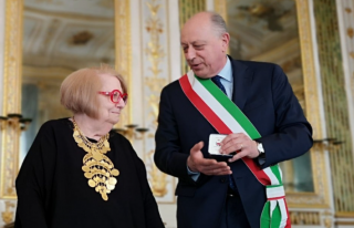 Edda Bresciani con il sindaco Tambellini