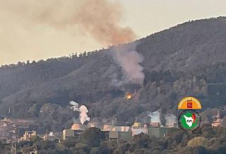 L'incendio a Monterotondo Marittimo