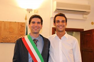 Il sindaco Marco Gherardini e il vicesindaco Tommaso Cedri