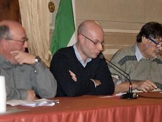 Mirko Terreni durante l'assemblea