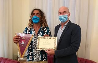 Jorma Cosci con il sindaco Luca Salvetti