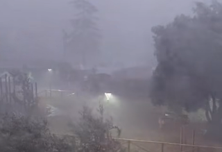 Il temporale a Montecatini Val di Cecina