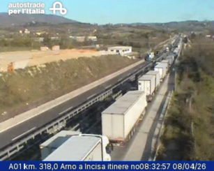 La coda dopo l'incidente