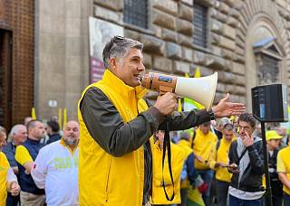 La manifestazione a Firenze