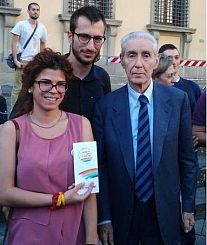 I candidati Alessandro Fogli ed Eva Masoni con Stefano Rodotà