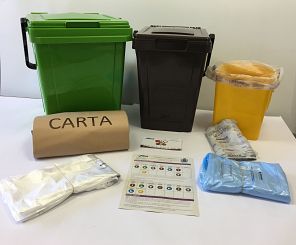 kit per raccolta rifiuti porta a porta