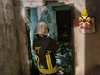 L'intervento dei vigili del fuoco