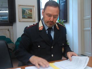 Il comandate della polizia locale della Valdera Michele Stefanelli