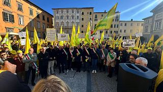 La manifestazione a Lucca