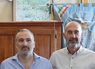 Il sindaco Massimiliano Ghimenti e l’assessore Stefano Tordella
