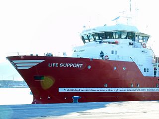 La nave Life Support di Emergency