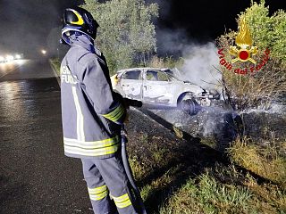 L'intervento dei vigili del fuoco