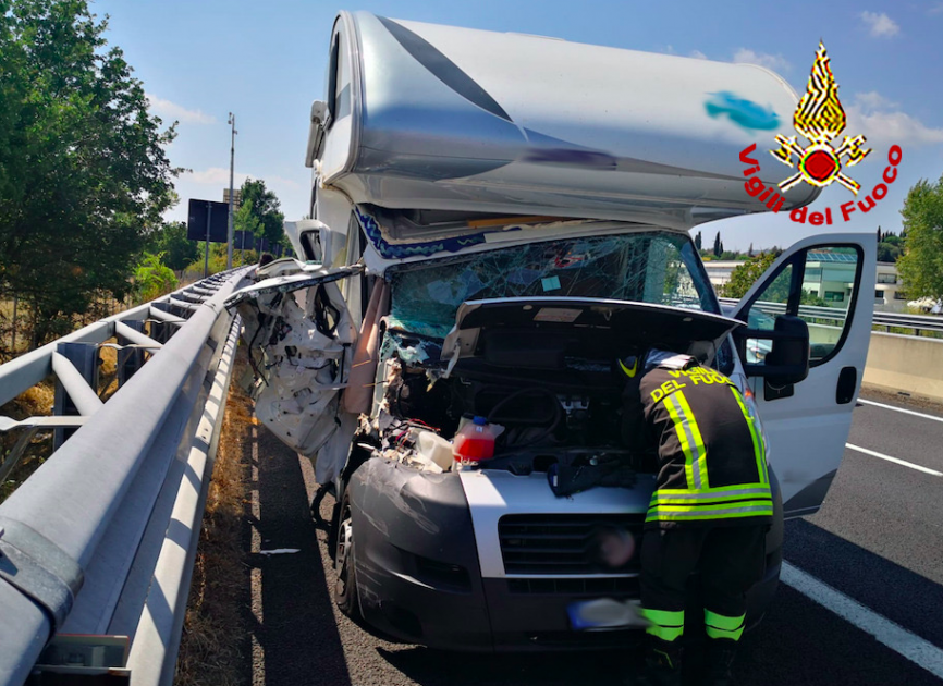 Incidente donna sbalzata fuori dal camper Attualit MONTE SAN