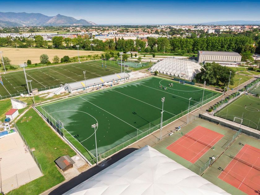 logo olimpico di hockey su prato