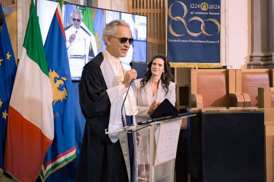 Laurea a Pisa per il figlio di Andrea Bocelli