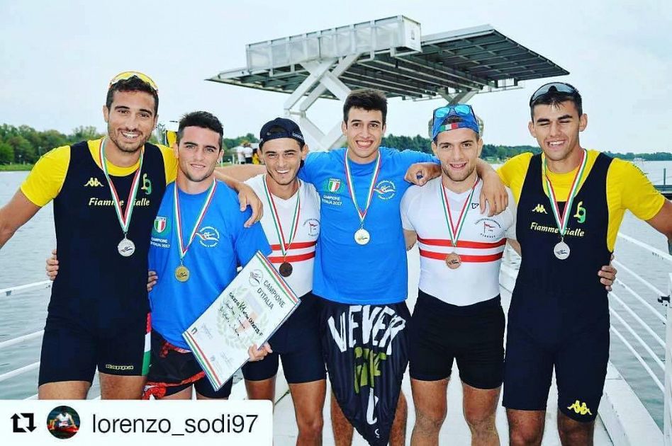 I canottieri comunali campioni d'Italia Sport Firenze