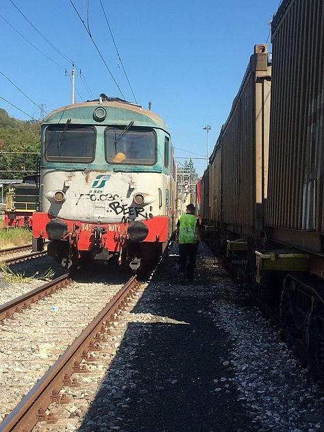 Treno coi rifiuti