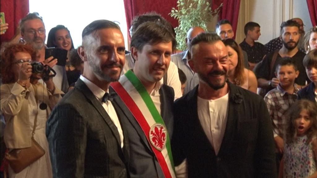 Mauro e Michele sposi in Palazzo Vecchio Attualit Firenze