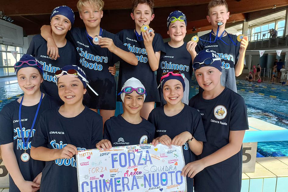 La Chimera Nuoto settima alla finale regionale Sport AREZZO