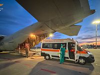 Il C-130 e l'ambulanza