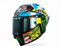 Il casco di Valentino Rossi al Mugello 2 (foto da Fb)