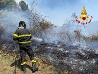 L'incendio a Castell'Azzara