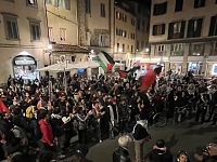 Alla manifestazione di Firenze
