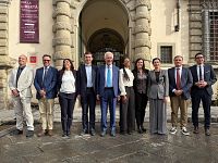 Eugenio Giani e la nuova giunta regionale al completo