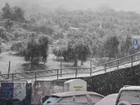 La nevicata nel Pratese