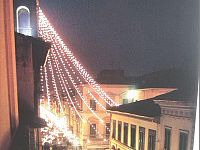 Il corso Matteotti illuminato per Natale alla fine degli anni '90