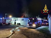 L'intervento dei vigili del fuoco 