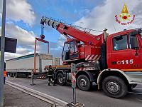 L'intervento dei vigili del fuoco