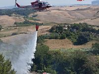 L'incendio a Terricciola