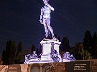 La nuova illuminazione per il David a piazzale Michelangelo