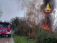 Il luogo dell'incendio