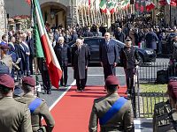 Il presidente Mattarella e il ministro Crosetto a Civitella