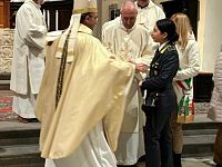 La consegna della somma devoluta alla Caritas