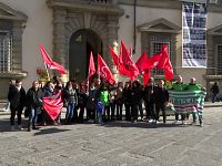 Il presidio a Firenze dei lavoratori Gegè - Italpizza