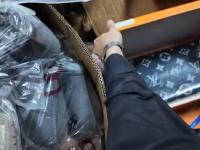 Parte della merce sequestrata