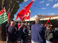 La protesta dei lavoratori
