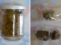 Parte della droga sequestrata