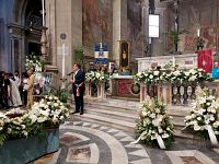 I funerali di Botero, l'intervento del sindaco di Pietrasanta Alberto Stefano Giovannetti