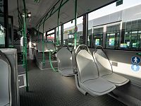 L'interno dei nuovi bus