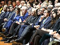 Il presidente Mattarella alla cerimonia dell'università
