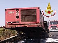 L'incendio ormai spento