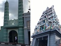 La moschea Jamae e il Sri Mariamman temple - foto Blue Lama