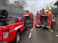 L'intervento dei vigili del fuoco